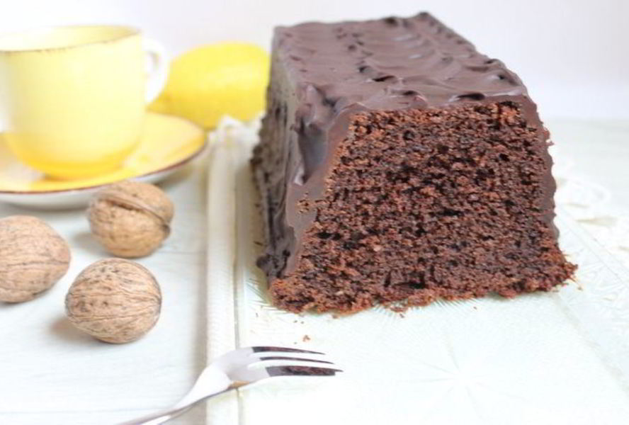 Шоколадный кекс на минеральной воде