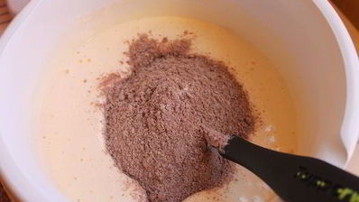 шоколадный кекс на минеральной воде