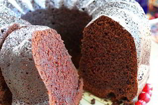 Шоколадный кекс с глинтвейном