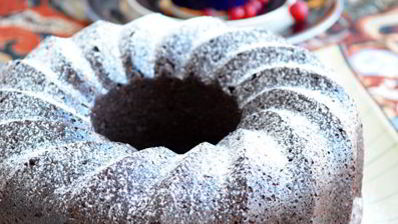 шоколадный кекс с глинтвейном