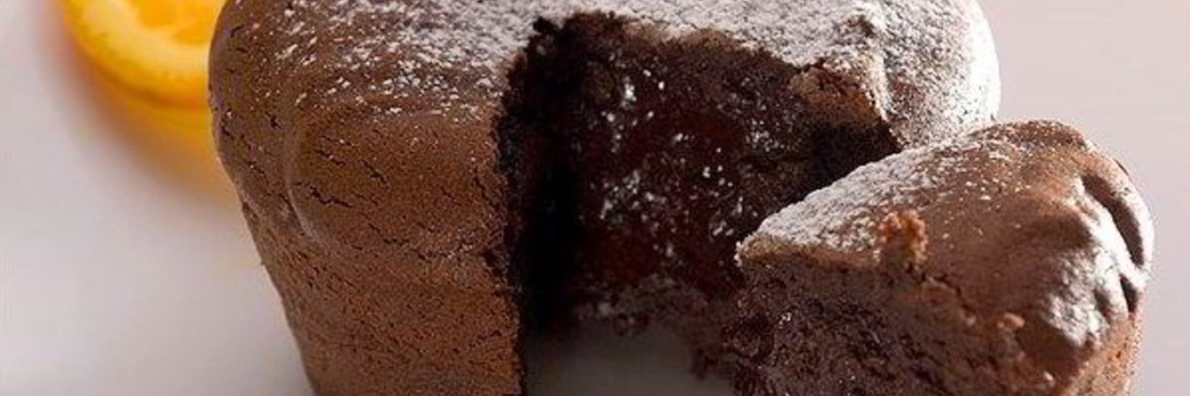 Шоколадные кексы с жидким центром