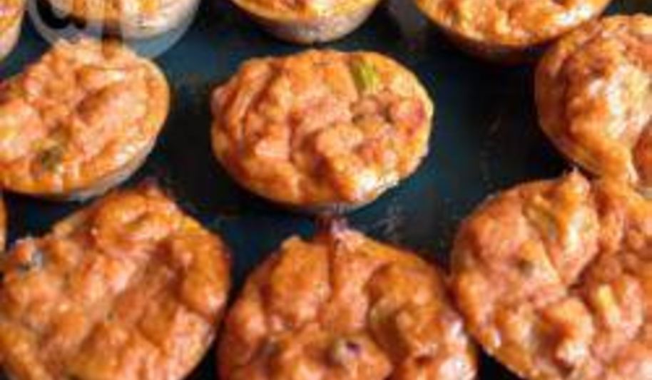 Рецепт сырных кексов с консервированным тунцом