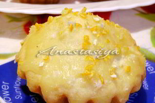 Цитрусовые кексы с тыквой на манке