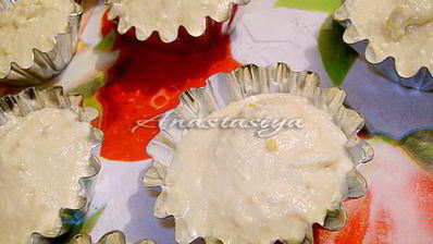 цитрусовые кексы с тыквой на манке