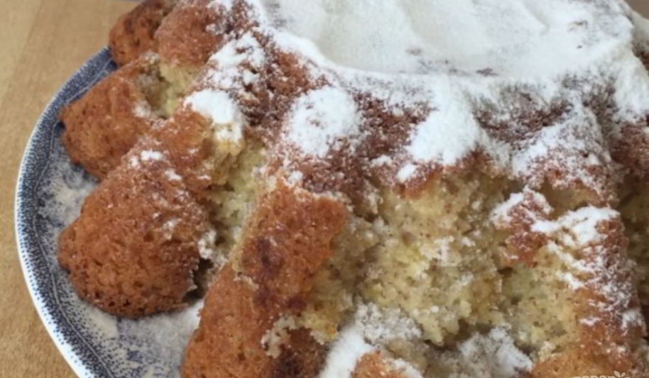 Рецепт творожного лимонно-банановый кекс