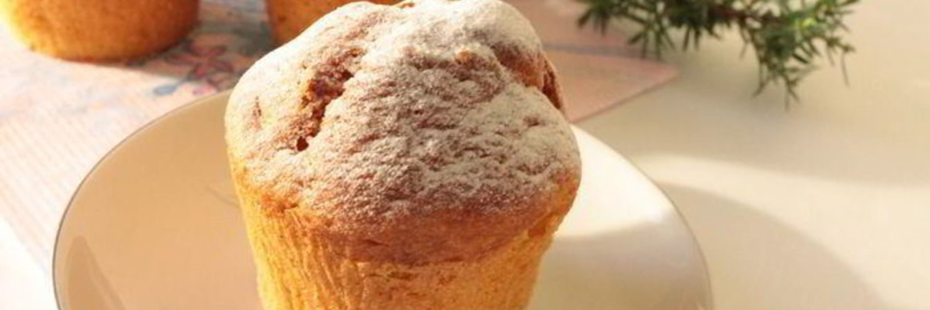 Творожные кексы с кукурузной мукой