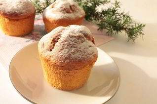 Творожные кексы с кукурузной мукой