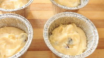 творожные кексы с кукурузной мукой