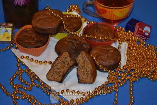 Тыквенные кексы с ореховыми крошками