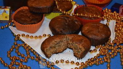 тыквенные кексы с ореховыми крошками