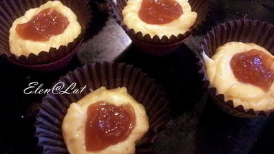 ванильные кексы с повидлом и шоколадом halloween