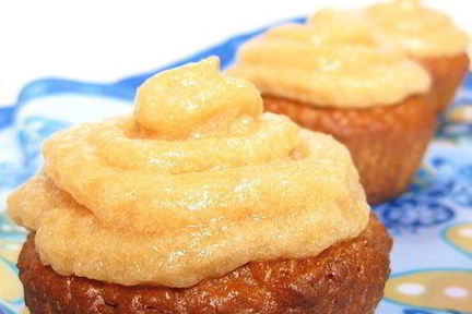 Яблочно-коричные капкейки с яблочным кремом