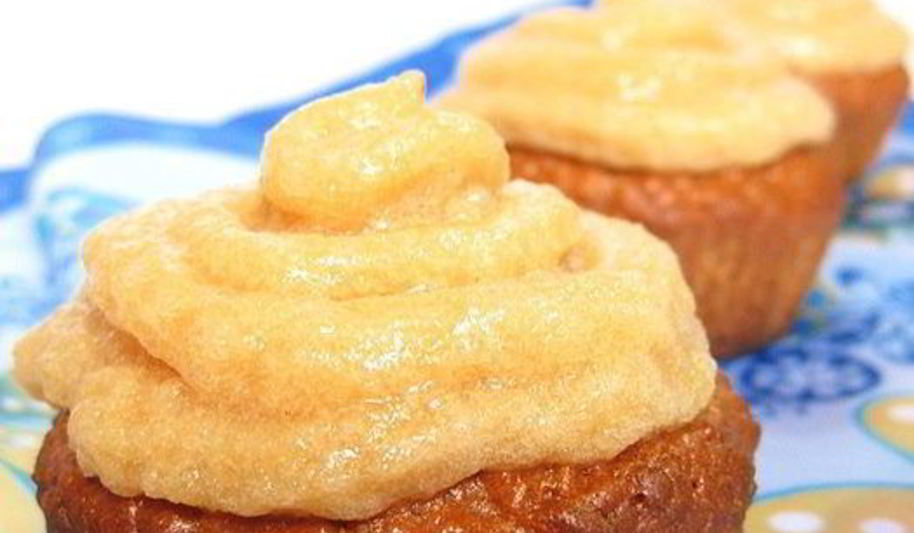 Рецепт яблочно-коричных капкейки с яблочным кремом