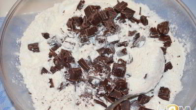 ягодные кексы с шоколадом