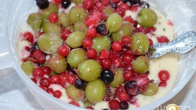 ягодные кексы с шоколадом