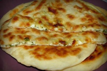 Быстрые хачапури с сыром и зеленью