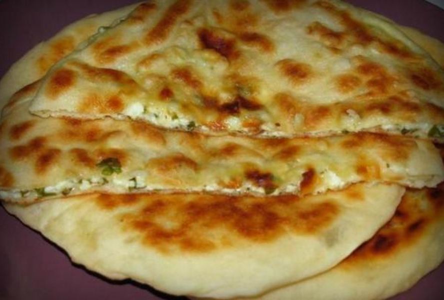 Быстрые хачапури с сыром и зеленью