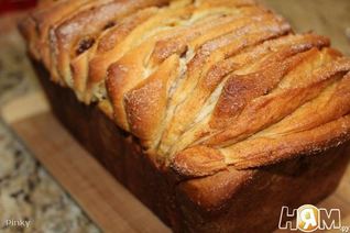 Апельсиновый хлеб — гармошка с изюмом