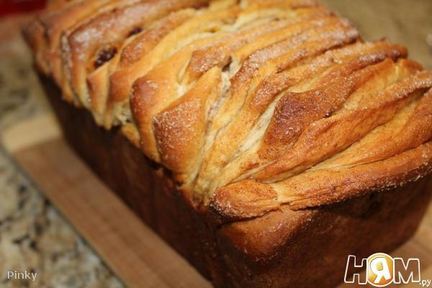 Апельсиновый хлеб — гармошка с изюмом