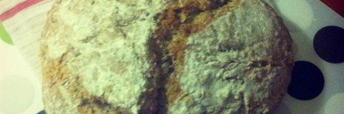 Бездрожжевой хлеб на кефире с грецкими орехами