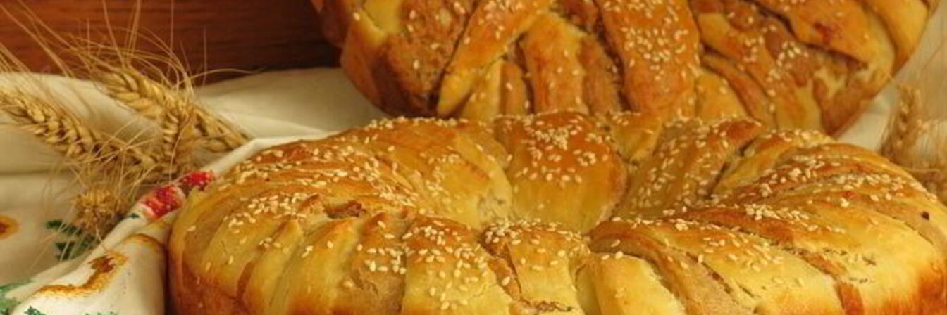 Хлеб-венок Три теста