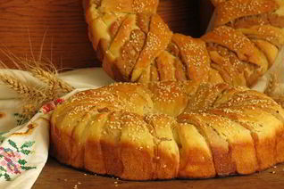 Хлеб-венок Три теста