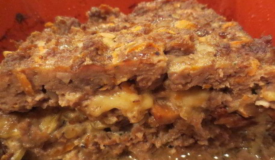 Рецепт мясного хлеба с грибами