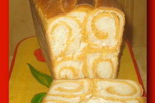 Рулетный узорный хлеб