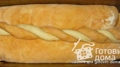 рулетный узорный хлеб