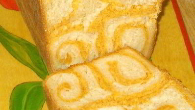 рулетный узорный хлеб