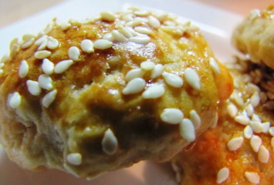 Сконы банановые с кунжутом