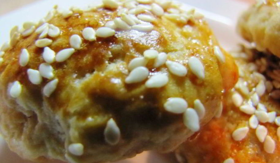 Рецепт сконов банановых с кунжутом