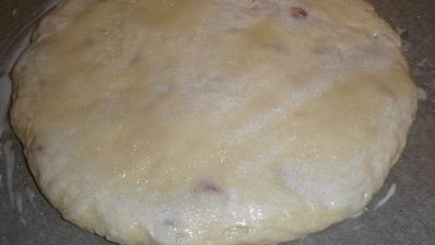 сконы с вяленой вишней и лимонной глазурью