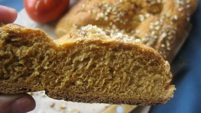 томатно-ржаной хлеб