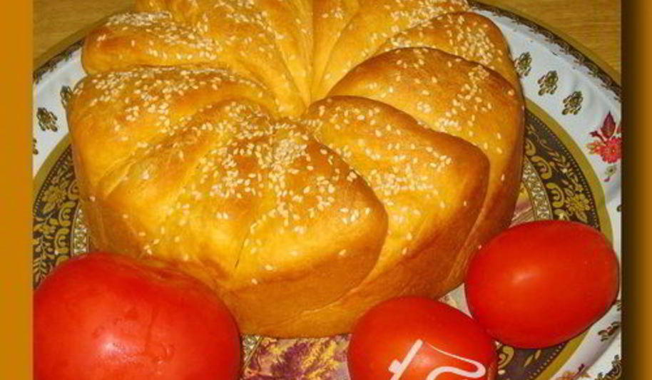 Рецепт томатного хлеба с кунжутом