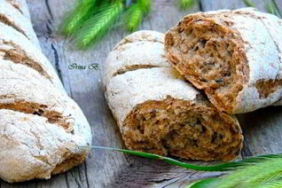 Цельнозерновые мини-багеты без соли