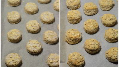 цельнозерновые мини-сконы с овсяными хлопьями