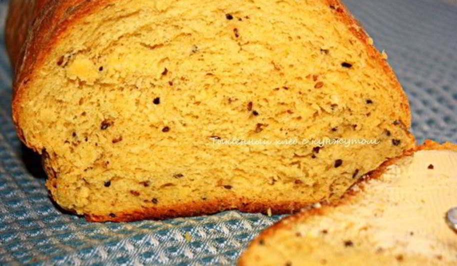 Рецепт тыквенного хлеба с кунжутом