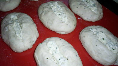 японские чесночные хлебцы