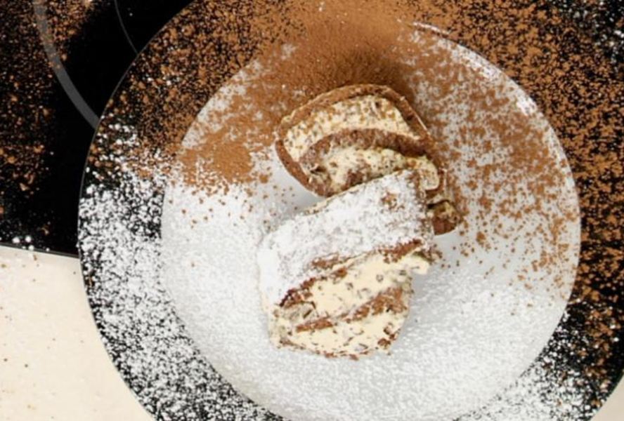 Кофейно-шоколадный рулет