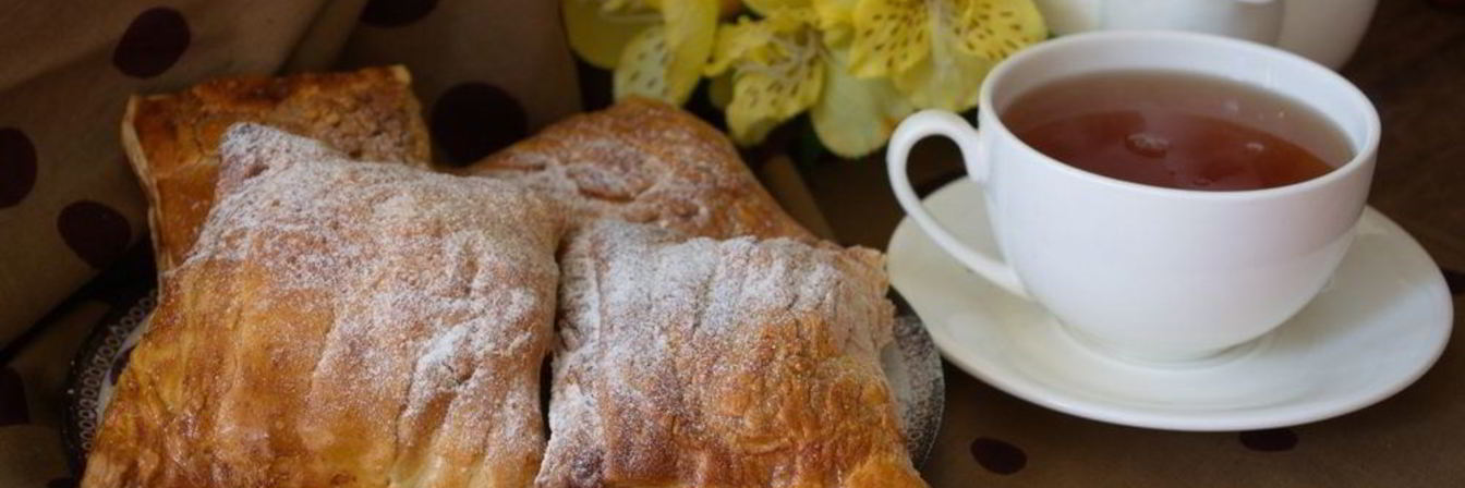 Конвертики из слоеного бездрожжевого теста