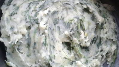 конвертики из теста фило со шпинатом и картофелем