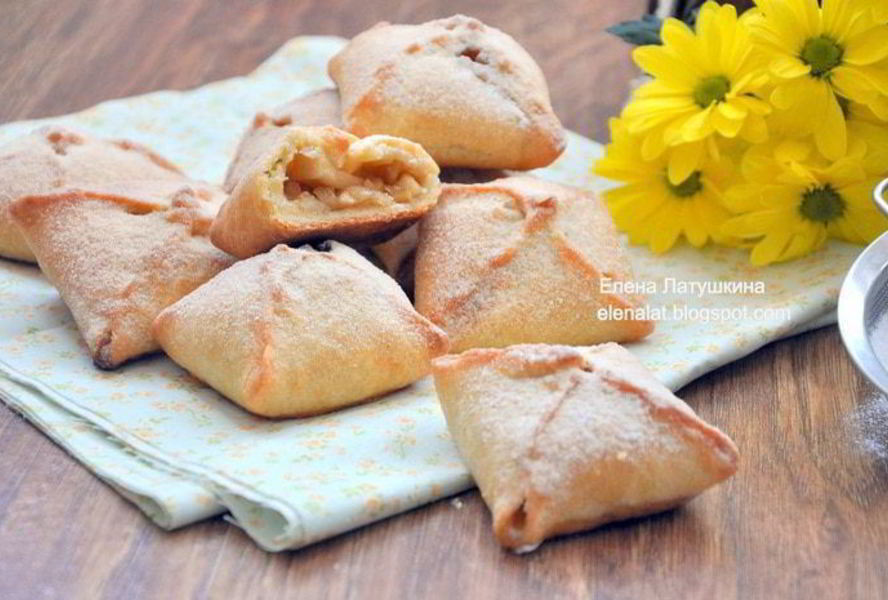 Конвертики с карамельными яблочками