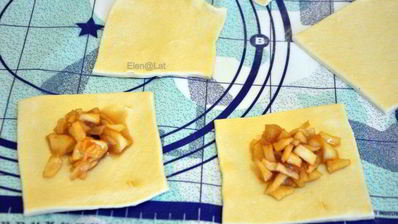 конвертики с карамельными яблочками