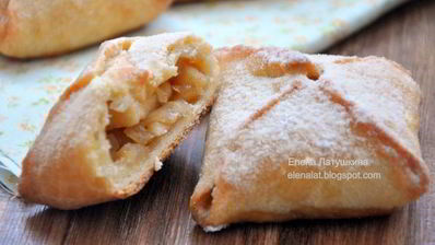 конвертики с карамельными яблочками