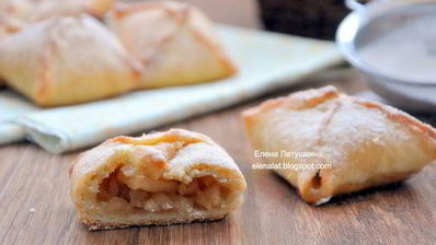 конвертики с карамельными яблочками