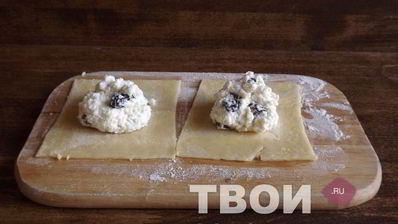 конвертики с творогом