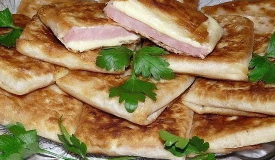 Рецепт армянского лаваша с начинкой из ветчины и сыра