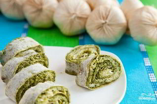 Блинчики из лаваша с начинкой