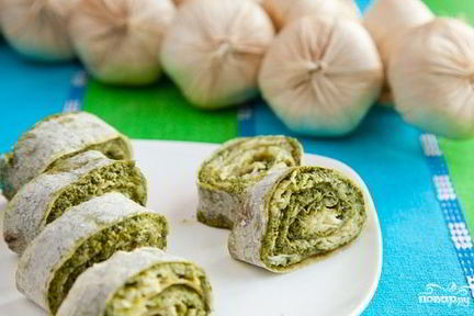 Блинчики из лаваша с начинкой